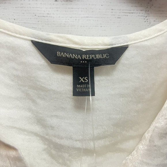 Woman Button Long Sleeve Satige n BeiBanana Republic Size XS New - Picture 4 of 12